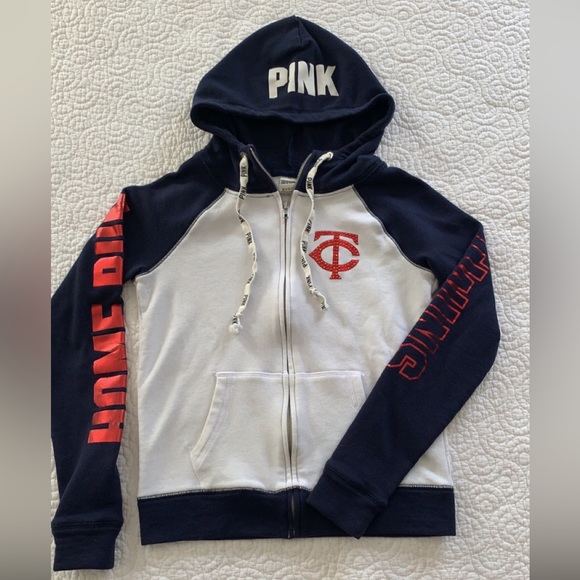 Victoria’s Secret Pink Minnesota Twins Zip Up SZ XS - Picture 1 of 9
